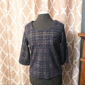 Bobeau ⚜️ Sparkling Closed Blazer Top